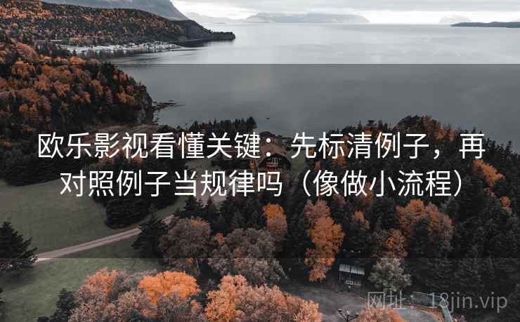 欧乐影视看懂关键:先标清例子,再对照例子当规律吗(像做小流程) 欧乐影视看懂关键:先标清例子,再对照例子当规律吗(像做小流程)